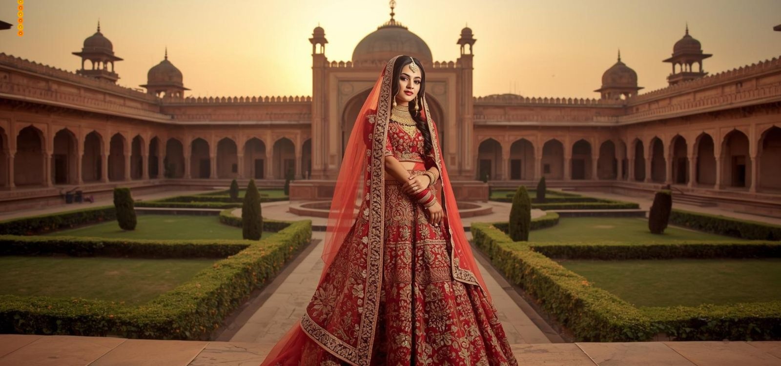 Sky Blue Thread Embroidered Georgette Lehenga Choli For Wedding - Image 2